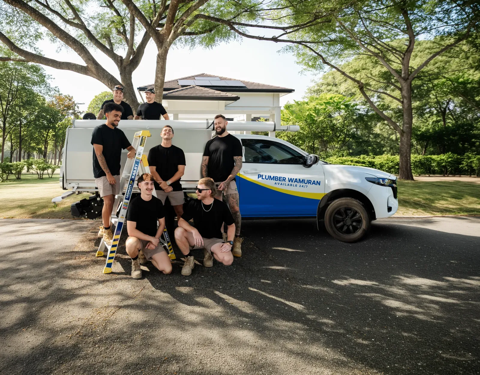 Plumber Wamuran ute and team